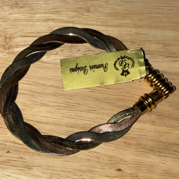 Premier Designs Jewelry - Premier Design Multicolor Twisted Herringbone Bracelet Magnetic Closure